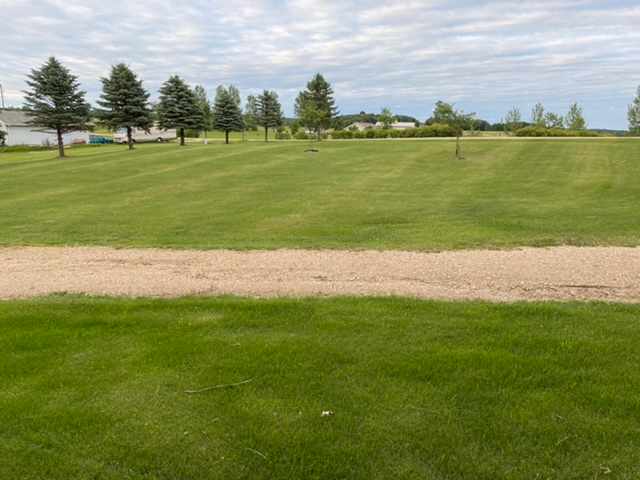 The view from up by the house of the favorite tent camping area!