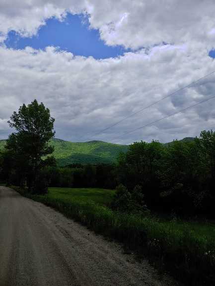 Dirt Road leading to the campsite - great for walking or biking