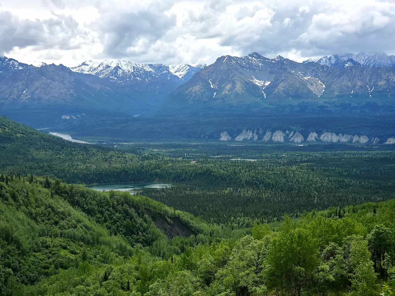 Looking south from high on Pinochle Pass