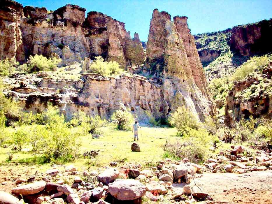 Visiting the 27,000 acres of Burro Creek Wilderness that surround the land.  