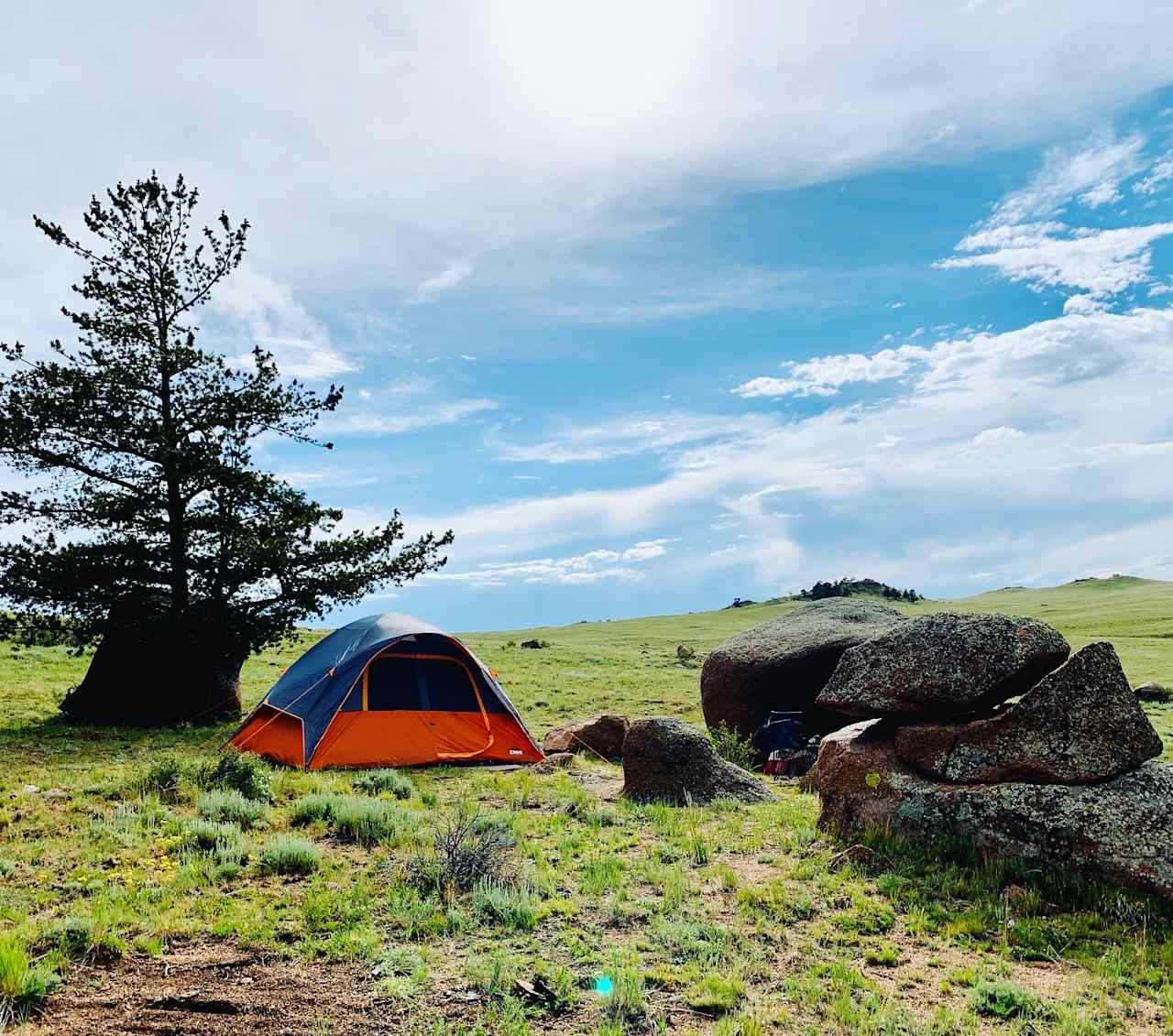 Campsite 9 after we set up camp