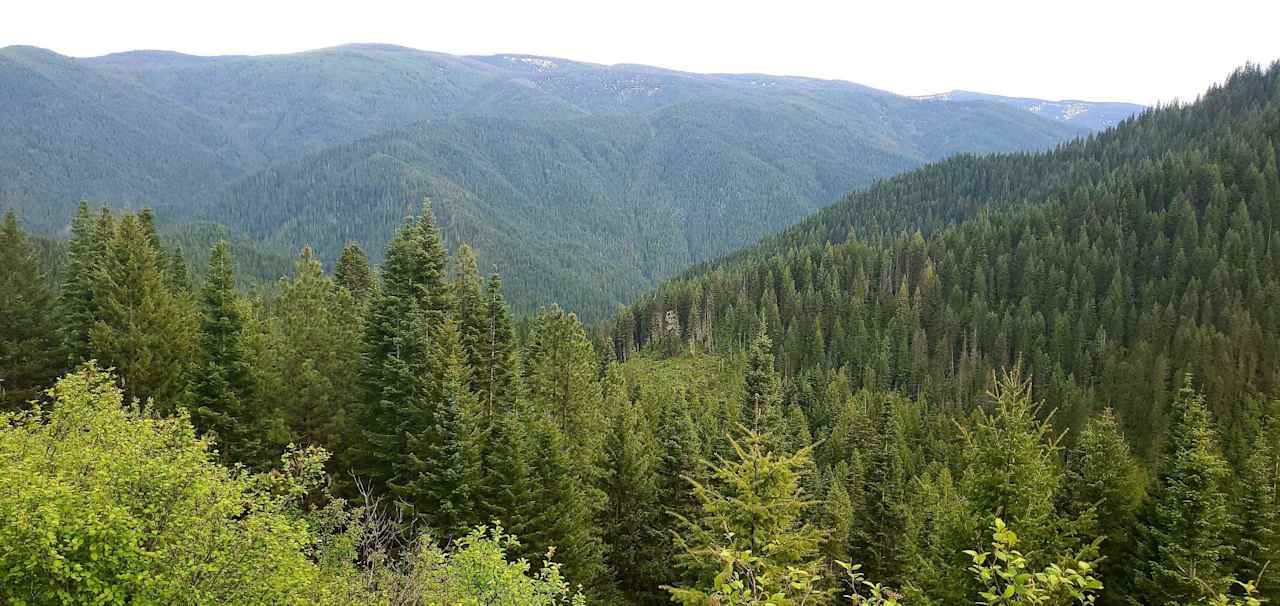 View from road not far from camp