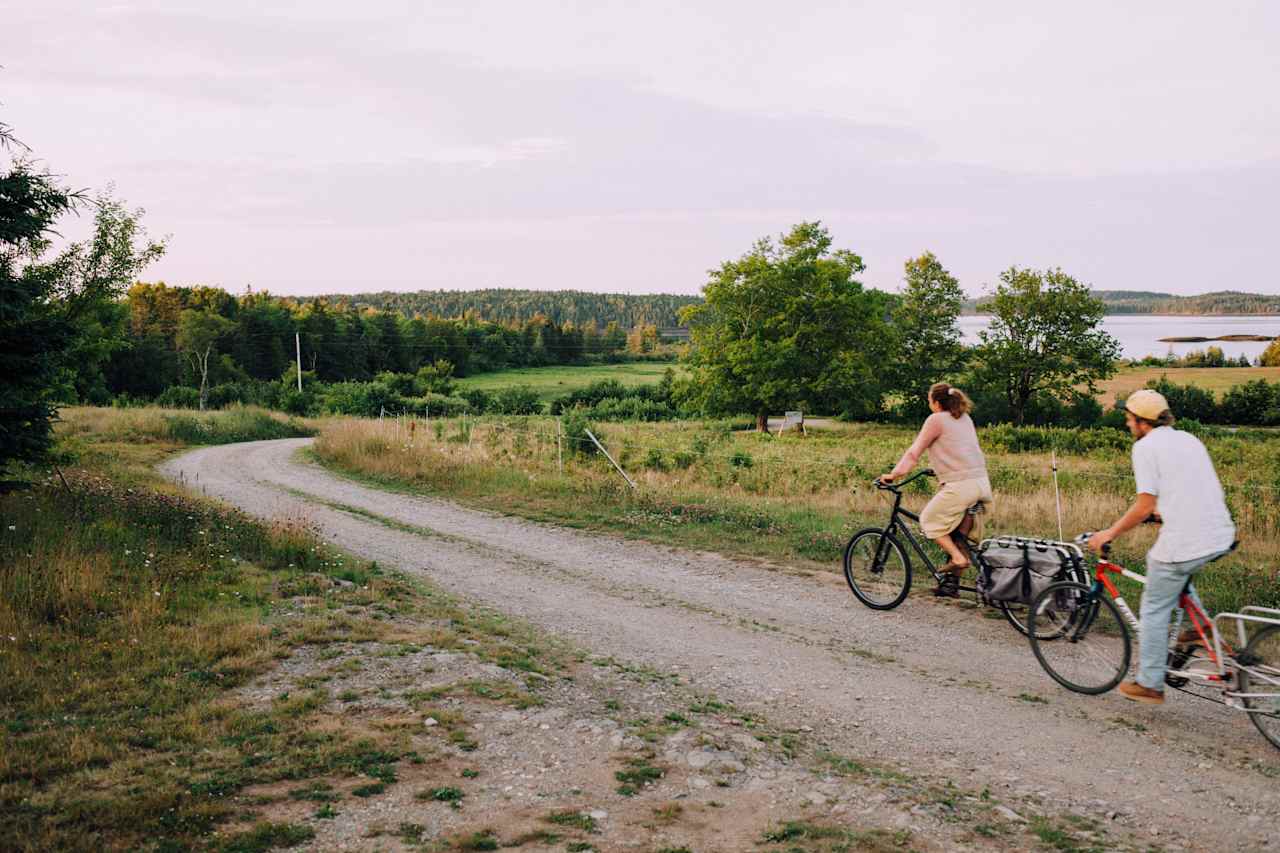 Take our bikes on an adventure down Leighton Point Road to the many coves and beaches!