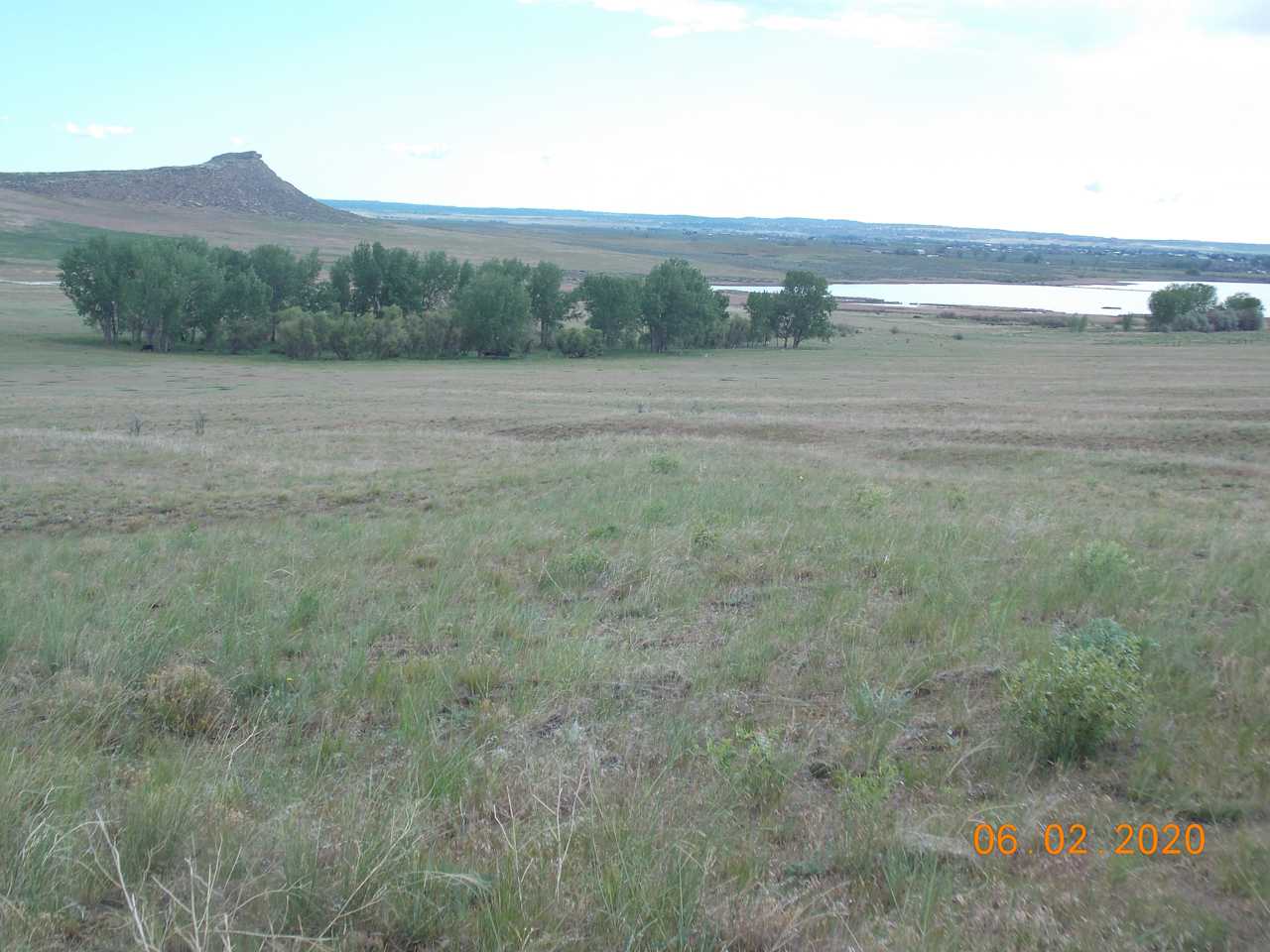 Trees, Lake view, Rock buttes!