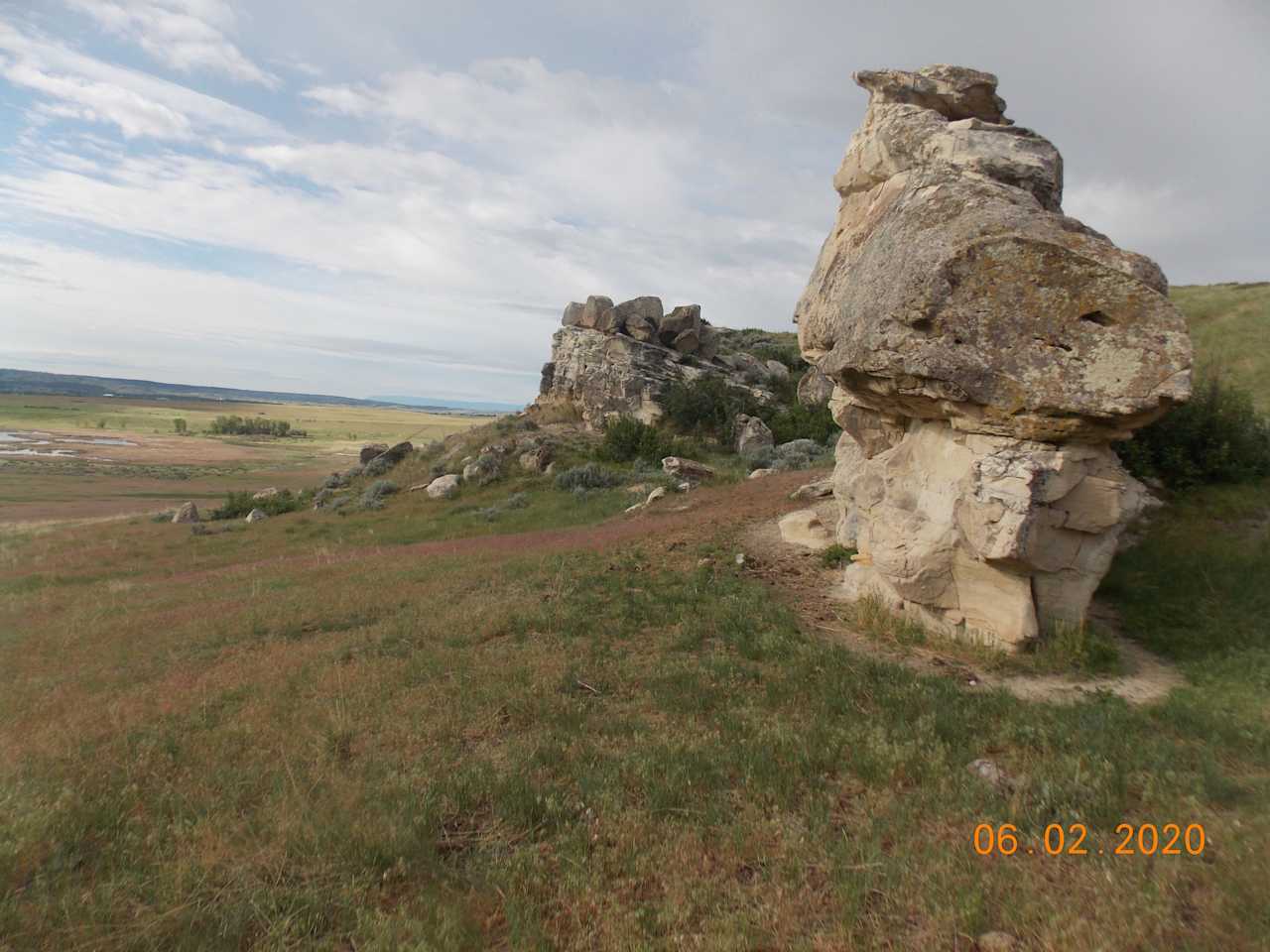 Trees, Lake view, Rock buttes!