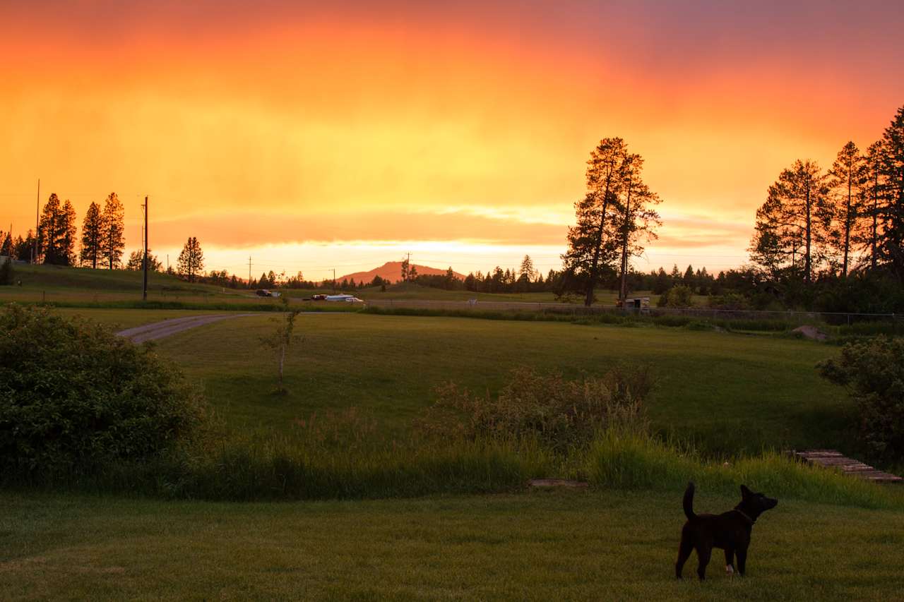 Sunset from the campsite