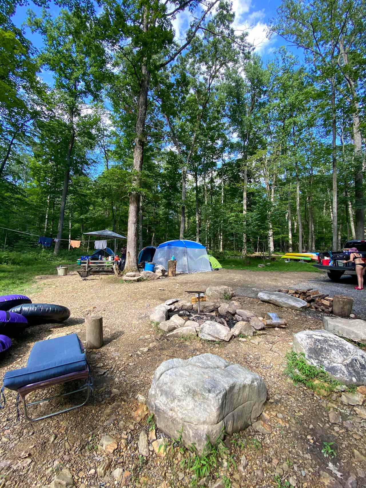 Campsite setup 