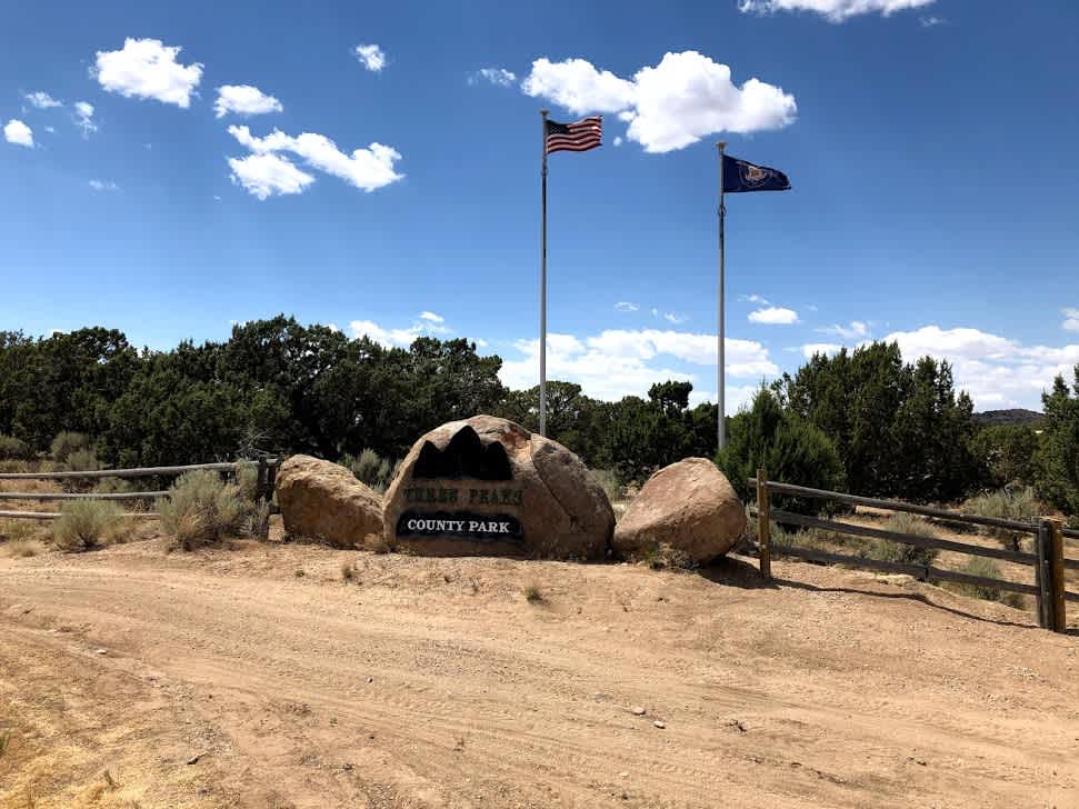 Entrance to Three Peaks Recreation Area