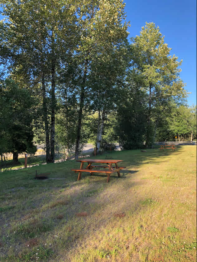 Dry camping sites looking east. 