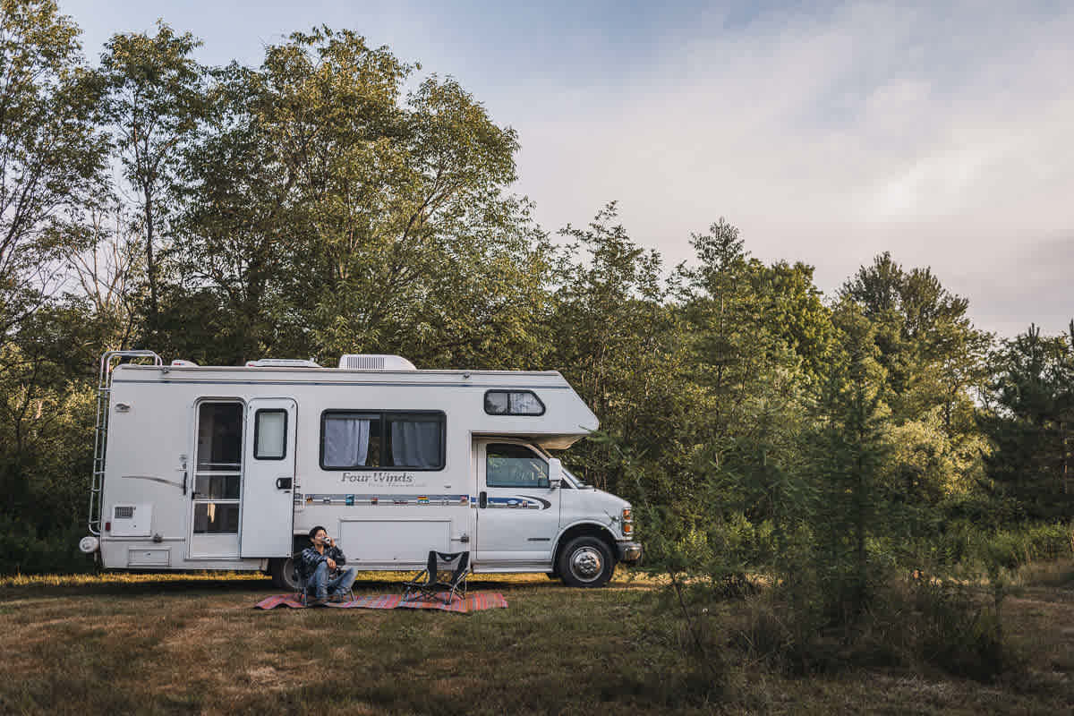 Plenty of flat spaces to park campers