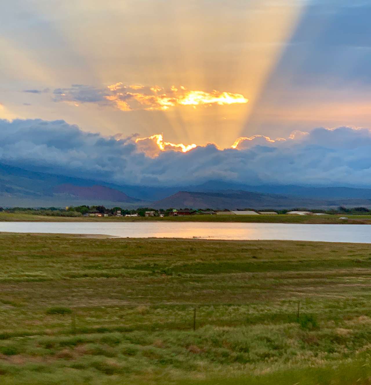 Another great view of the mountains west of the Buffalo Jump Campsite.