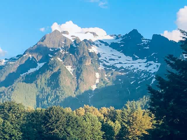 Whitehorse mountain is only a ten minute drive,  
