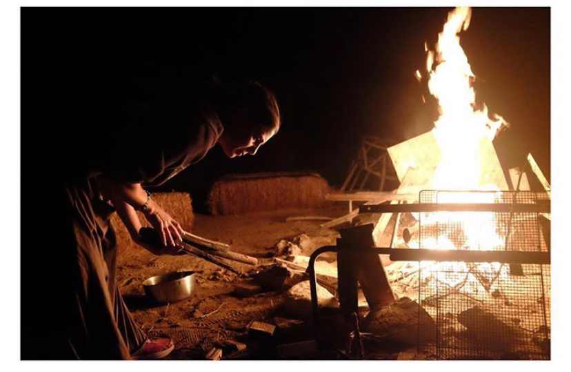 Fire-pit cooking