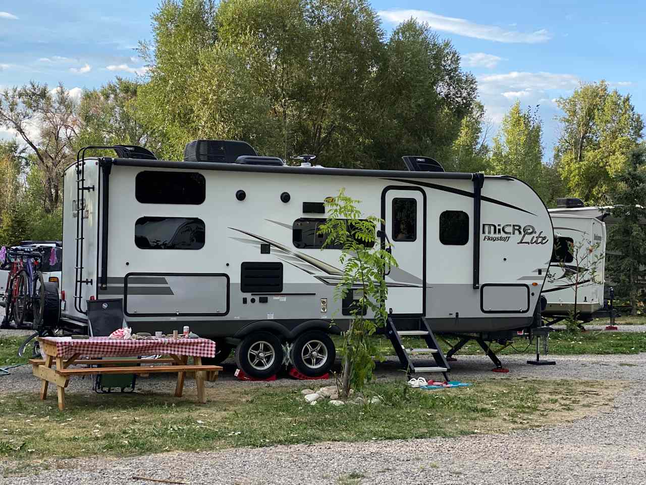 Our rig and picnic table 