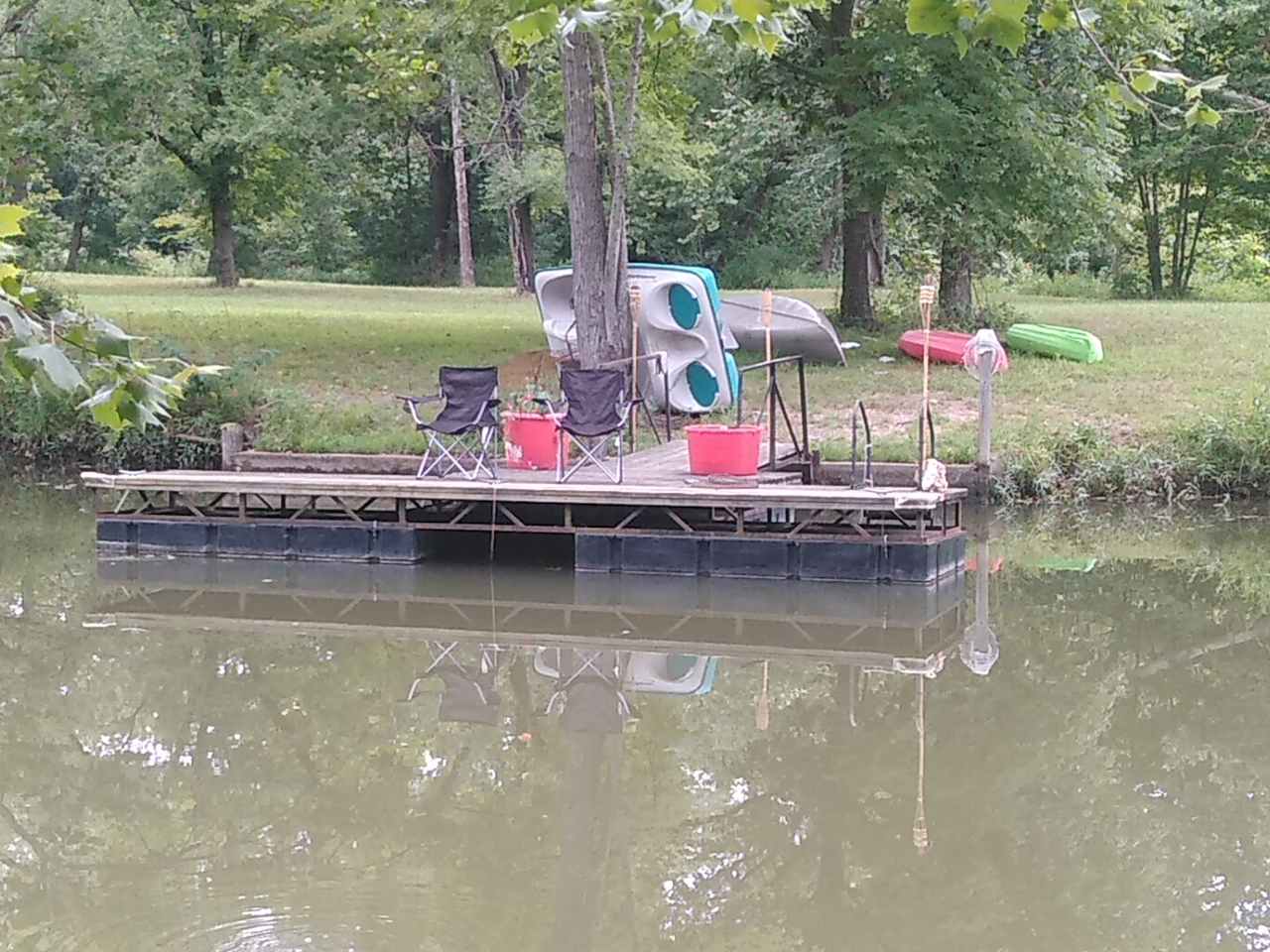 Water toys for guest use. 