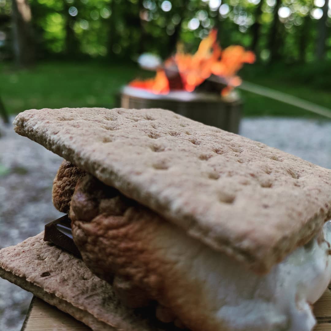 Smores by the fire place 