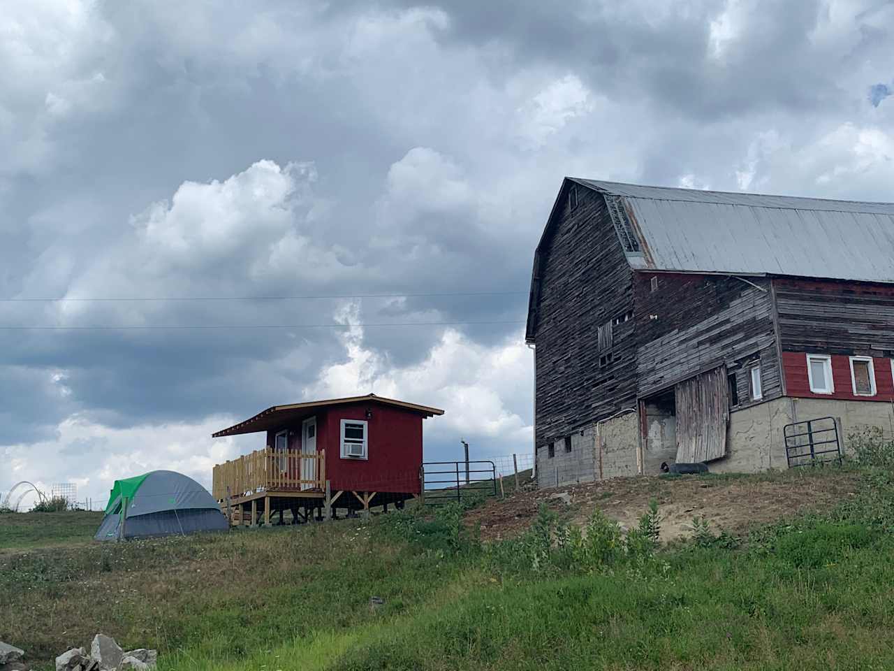The Barnside Cabin at ZiegenVine Homestead.  