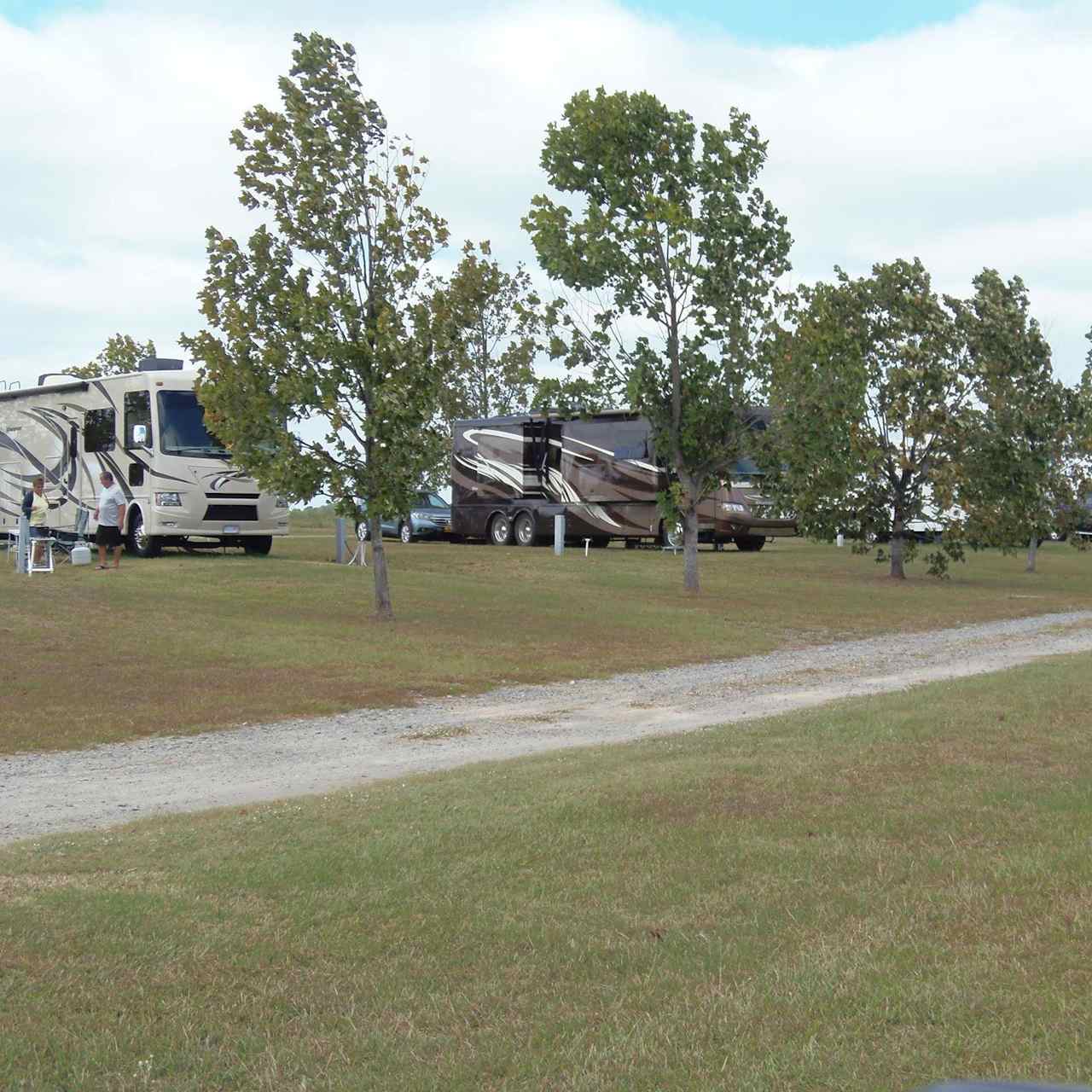 Example of RV parking at Paulk Park