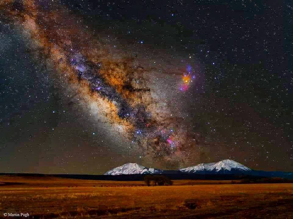 View of the Spanish Peaks