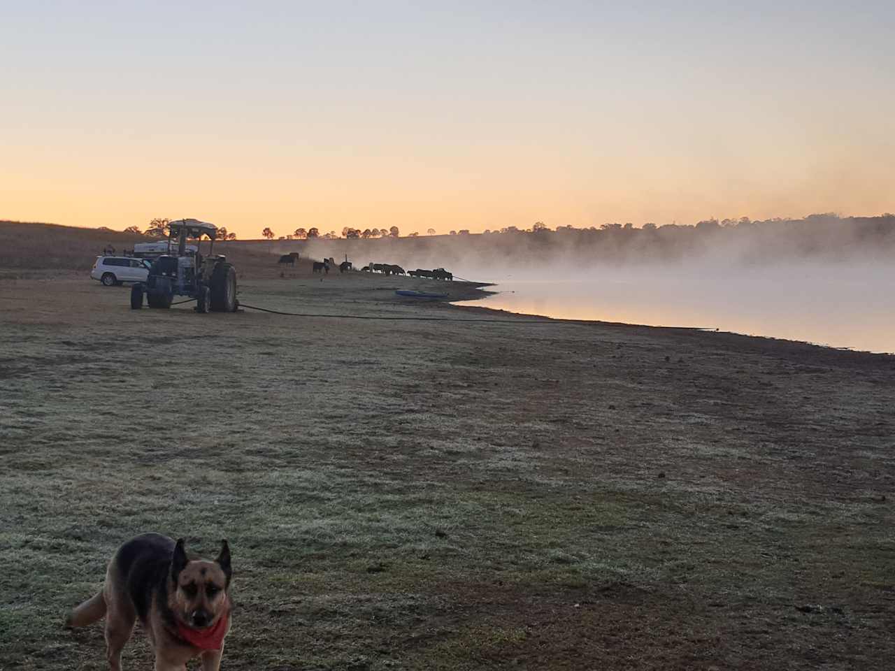 Sunrise on Dam.