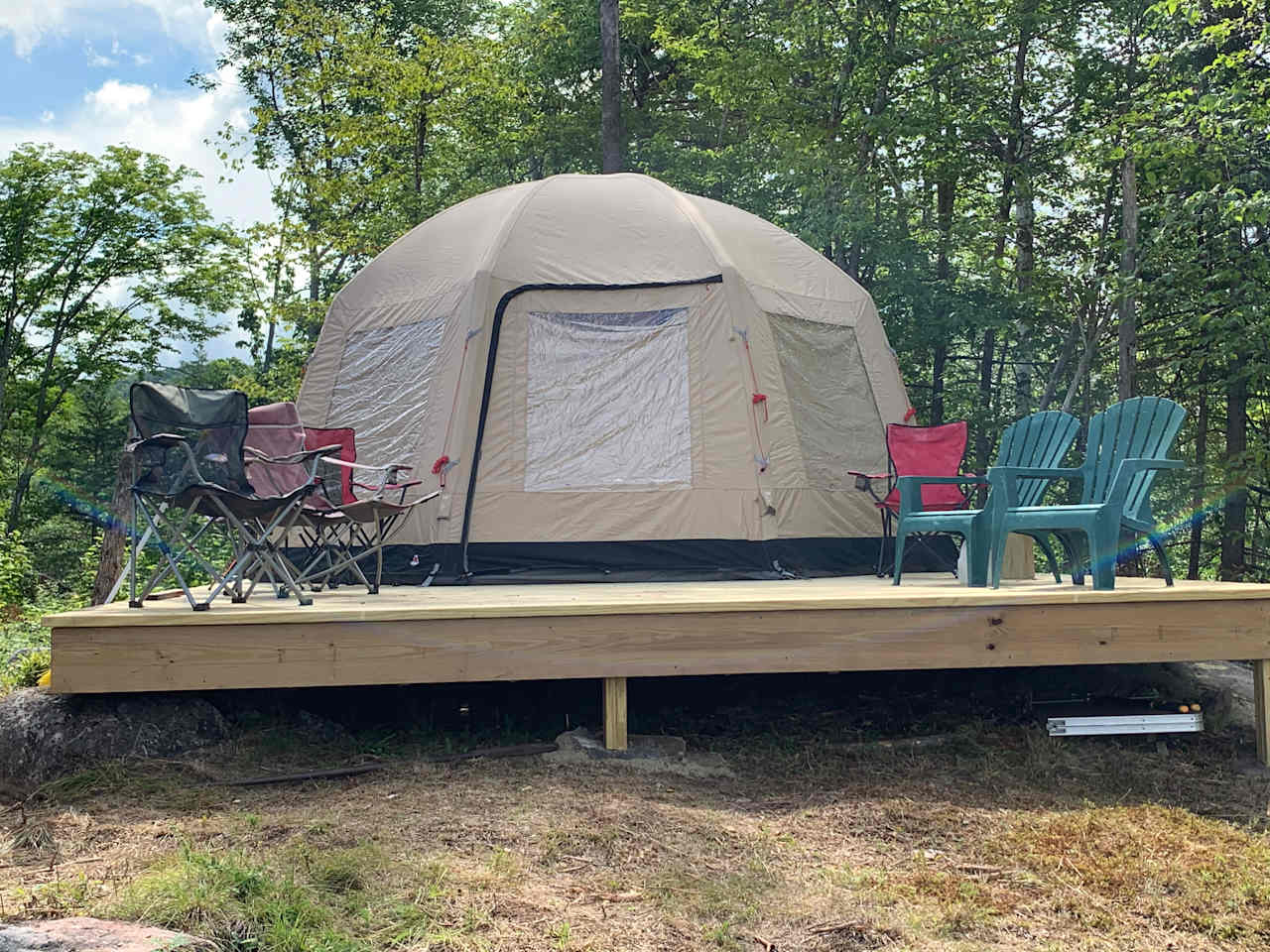 Platform and Yurt