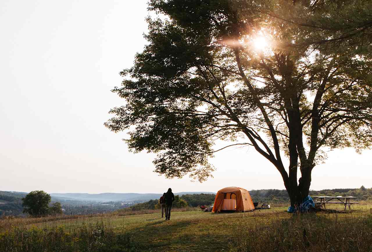 Views right from the campsite don't get much better than this.