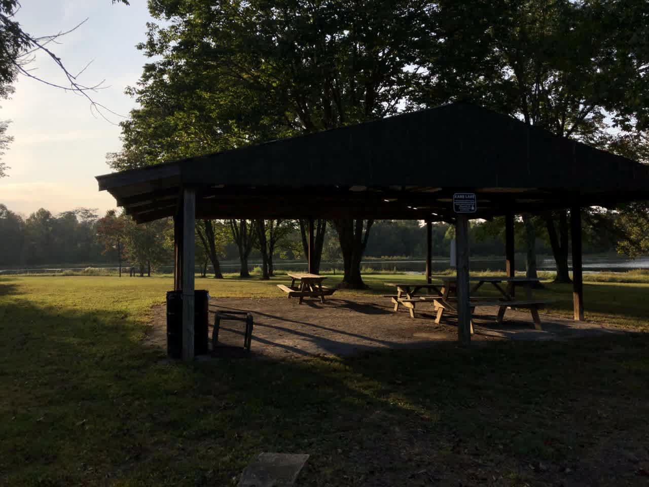 Pavilion at Kane Lake.