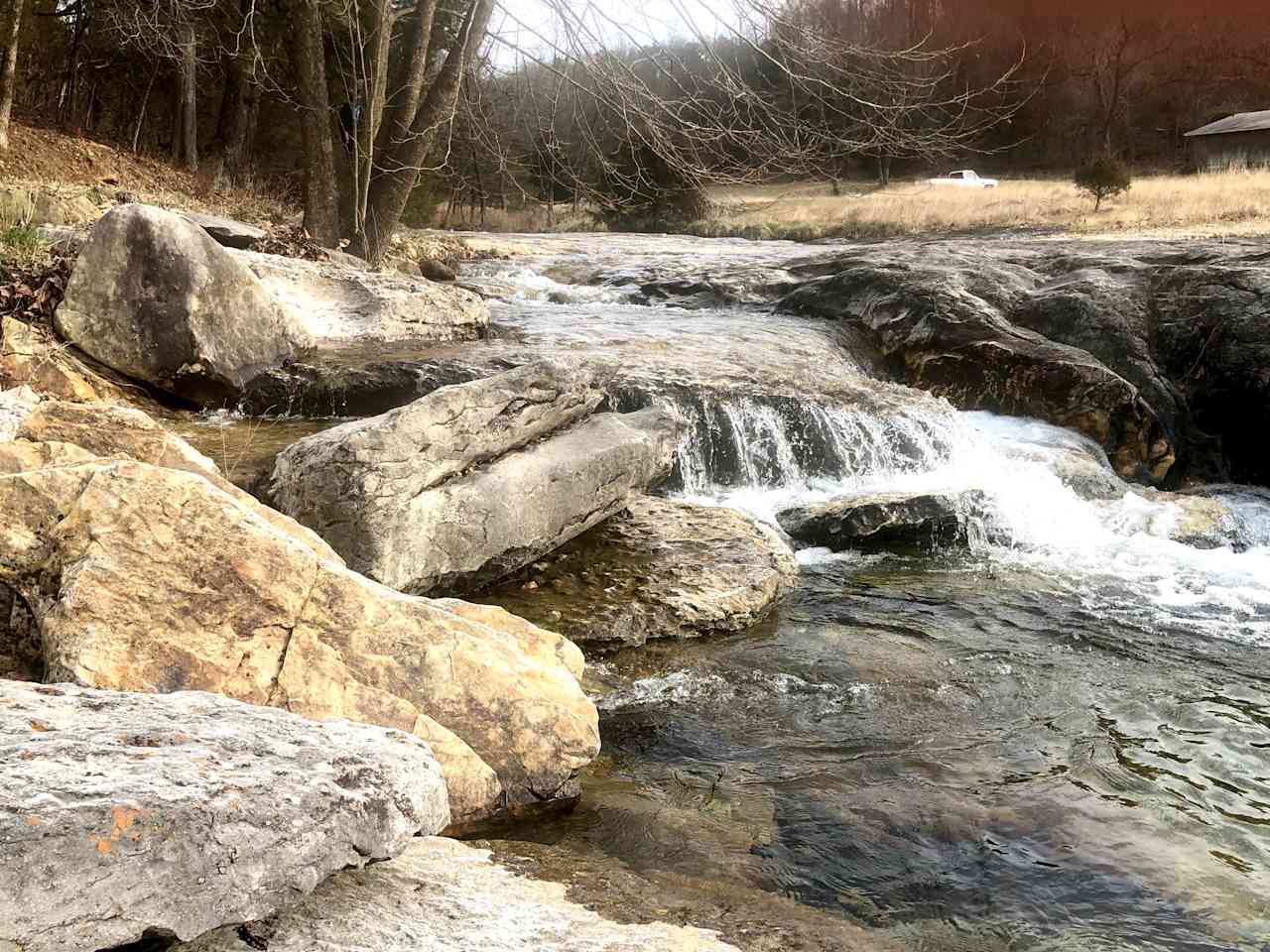 Water cascade view from Exceptional Spot