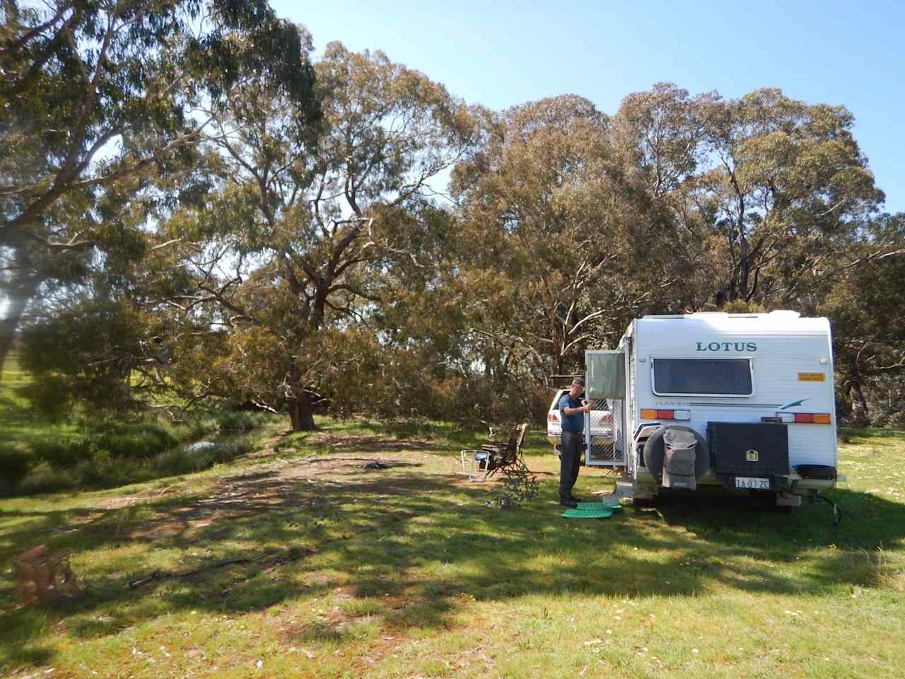 Camping by the creek