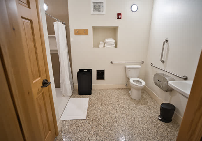 Each cabin has two full private bathrooms. 