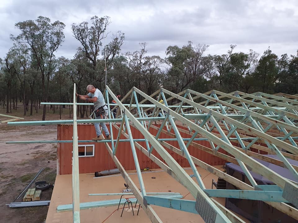 We have a roof!