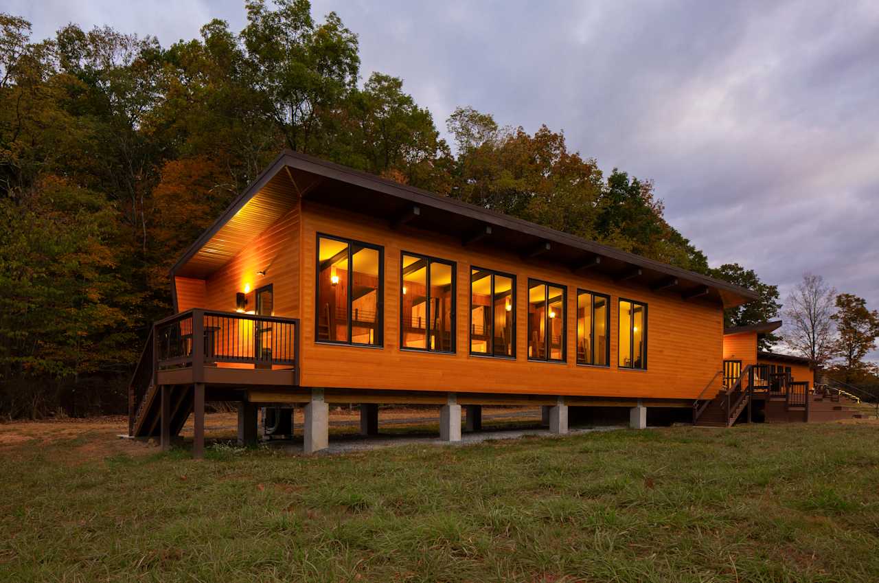 Evening at the cabin! Sit back, relax, and enjoy the view!