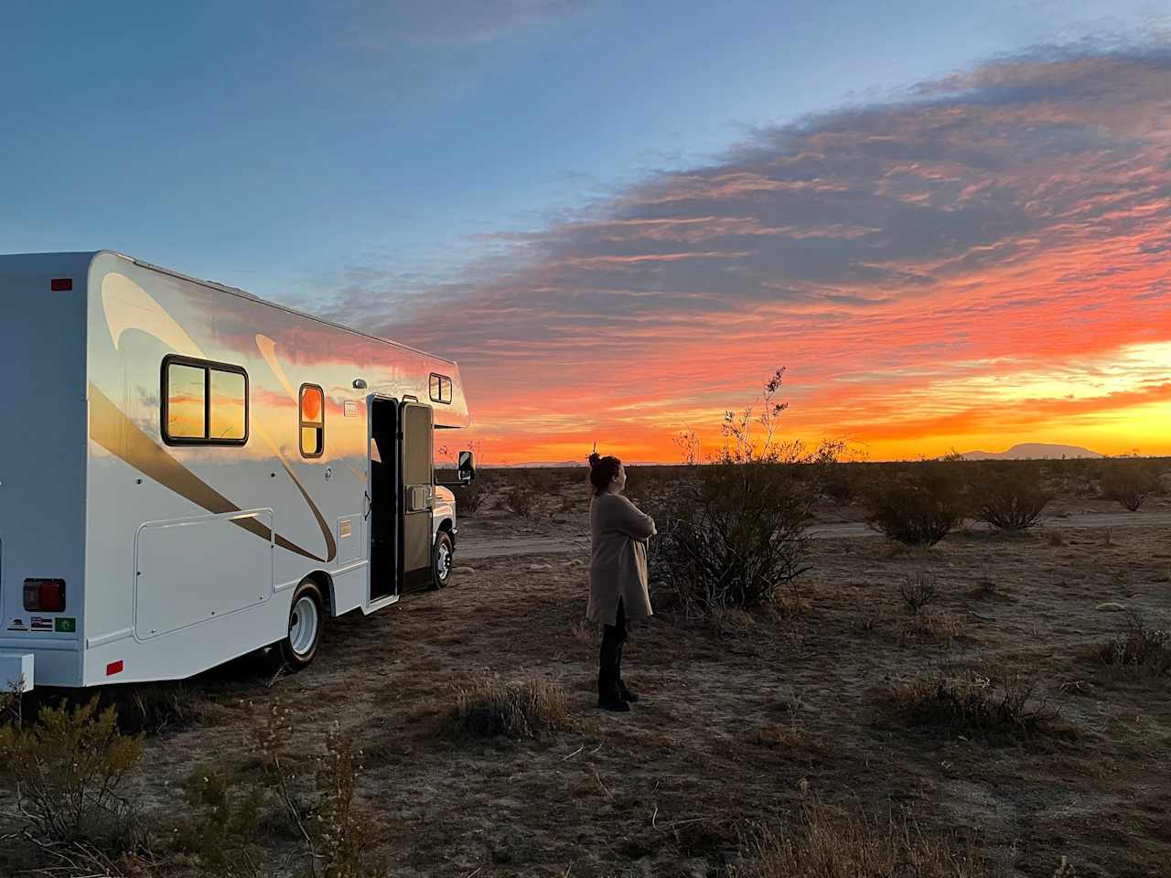 Sunset at the Happy Gray Coyote site