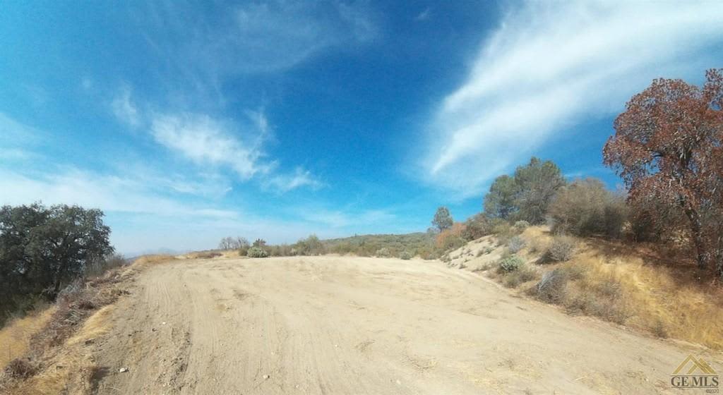 Entry road to camping area on the mountain side.