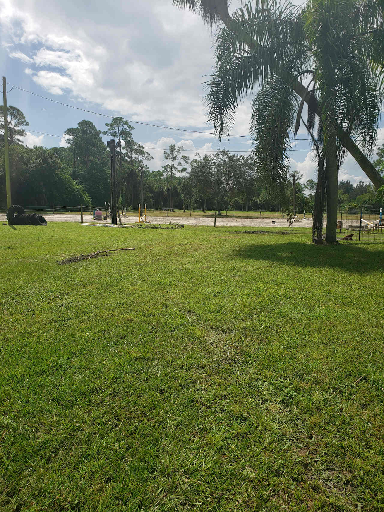 You will be next to our riding arena where you can sit an enjoy watching our training sessions with our horses and riders.