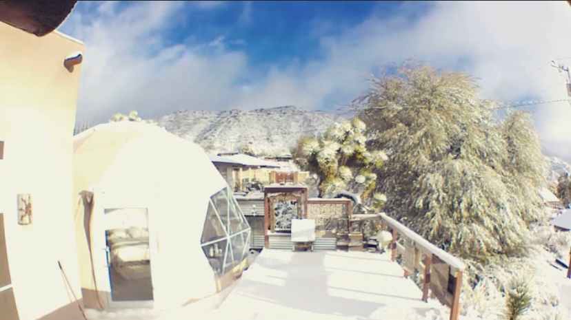 The Dome's First Snowfall January 2021