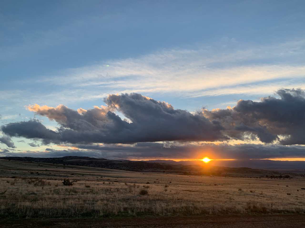 Sunset in the valley