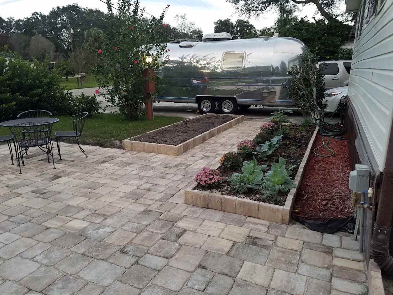 Full hookup RV Pad with patio