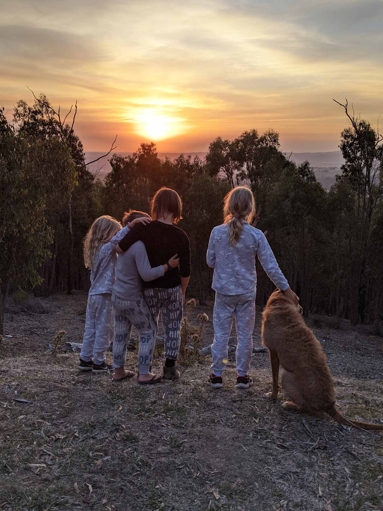 The sunset from the lower camp near the water tank was like this every night 