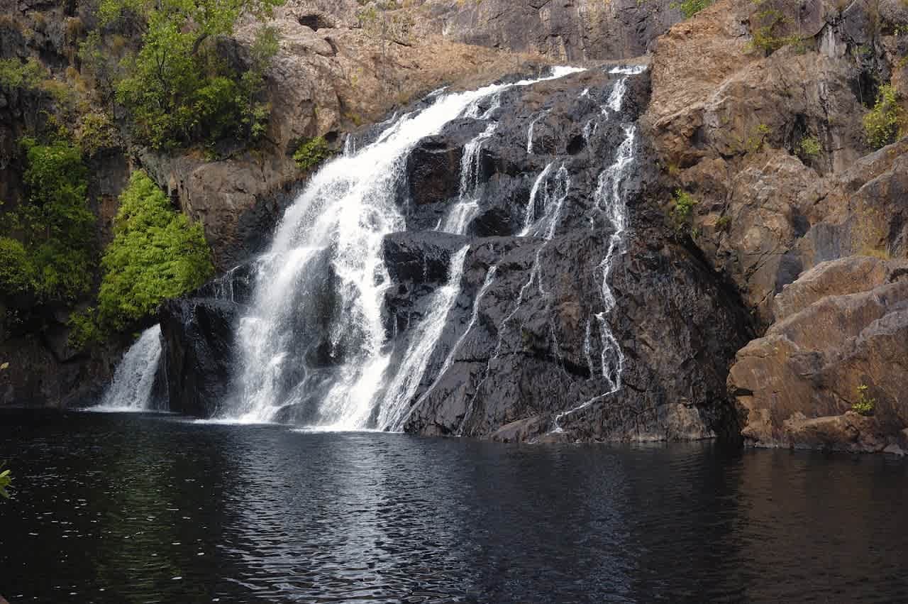 Waterfall on neighbouring lands