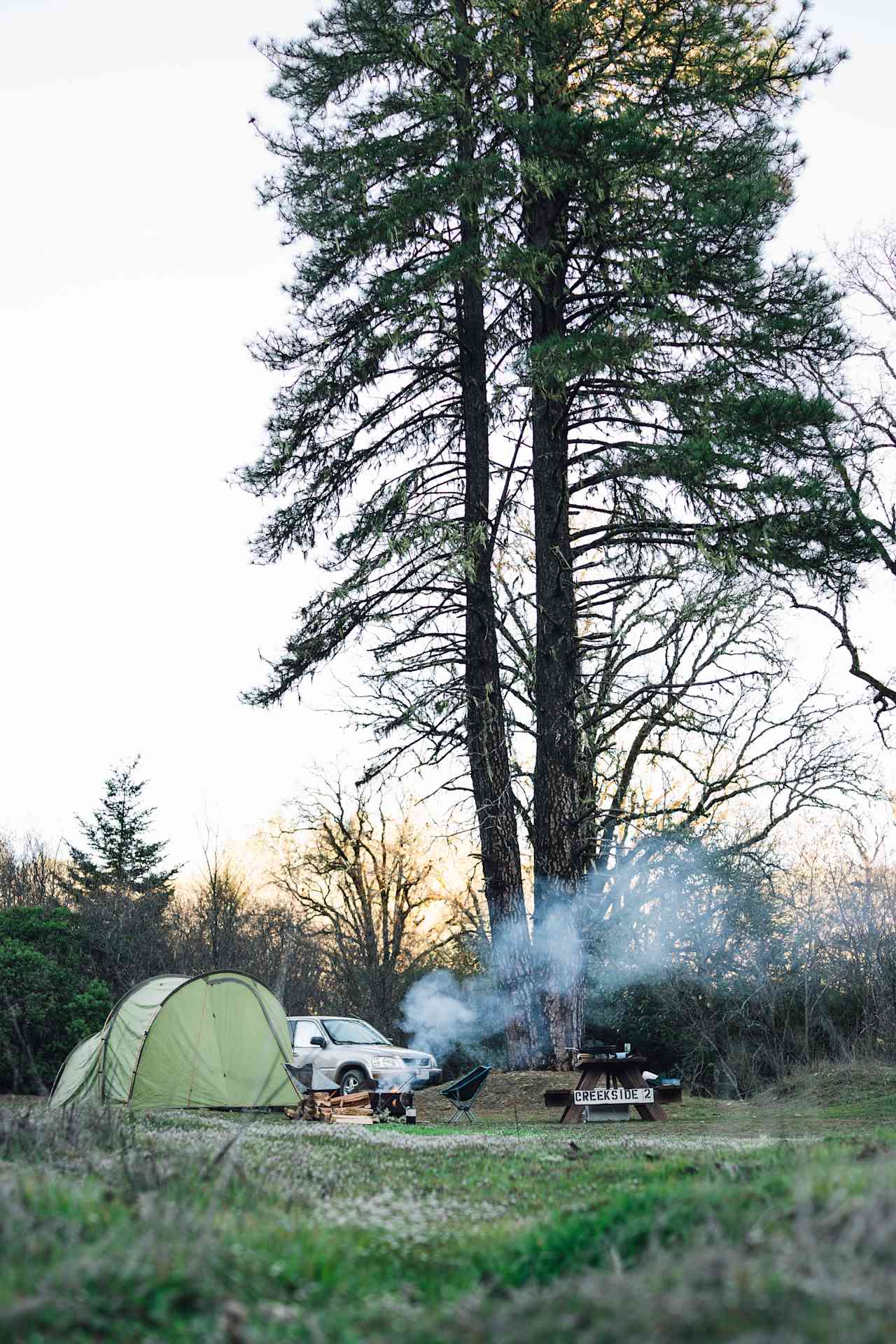 Evening camping views