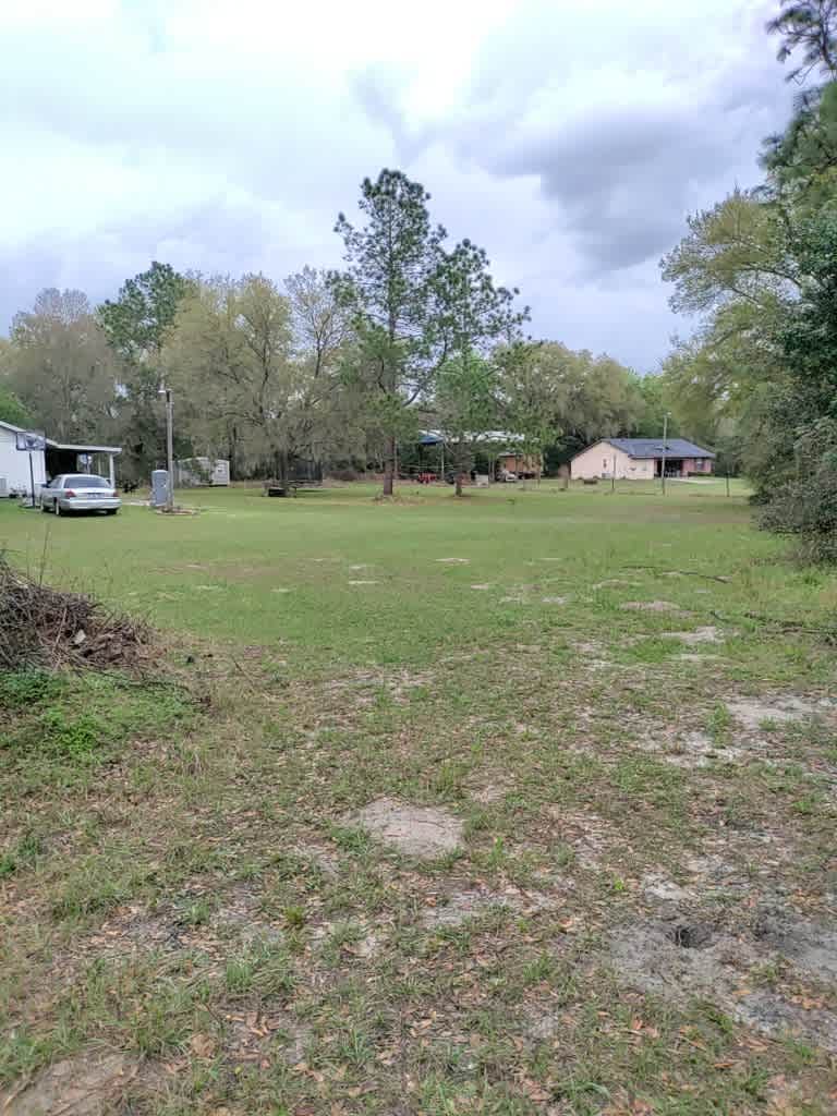 View to the left of your tent, North. You would have your vehicle parked here so it would block the view of our home.