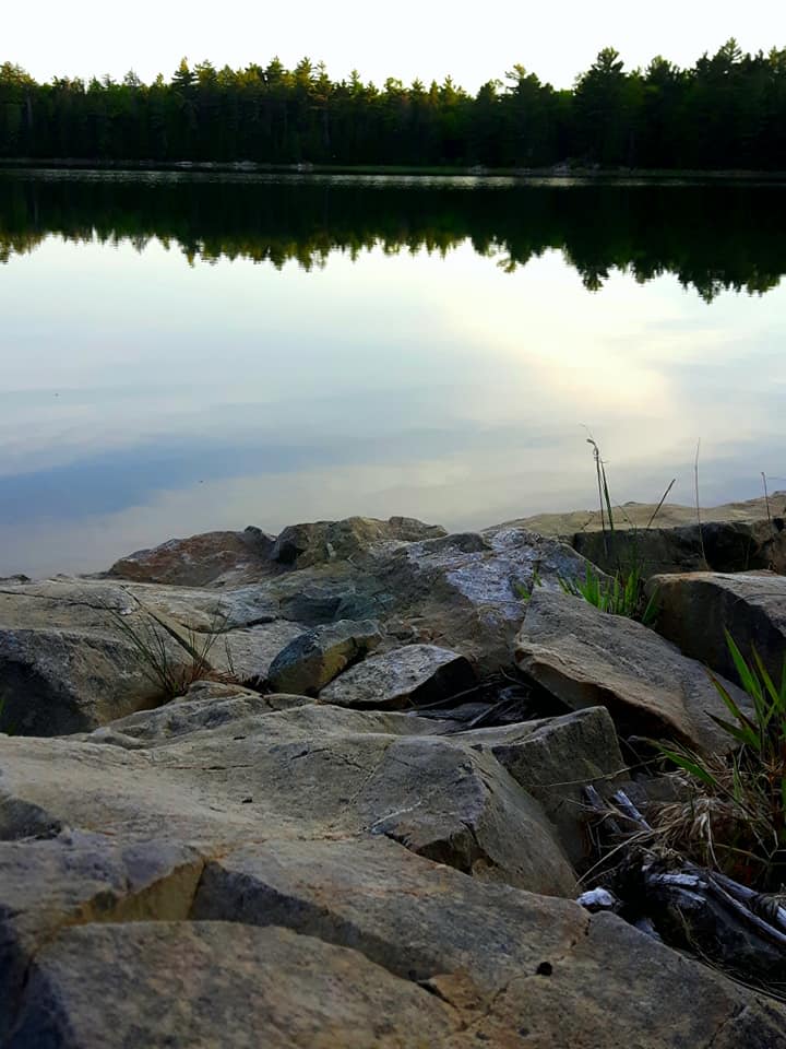 Tent Camping by the Lake.