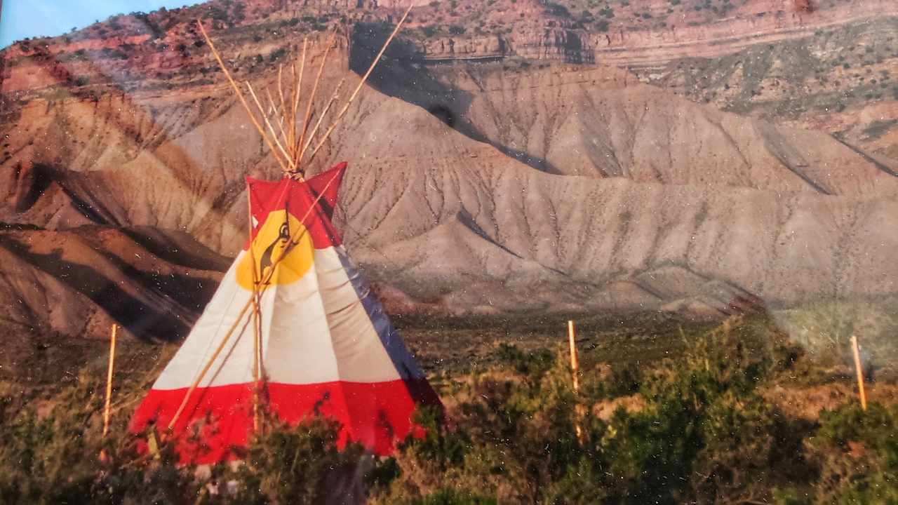 Upper mountain desert teepee