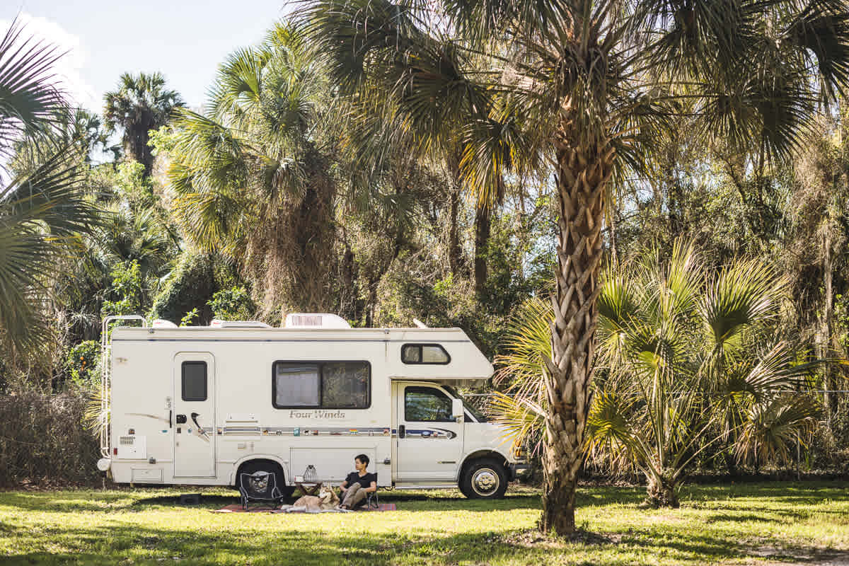 There's plenty of nice flat space to park your camper