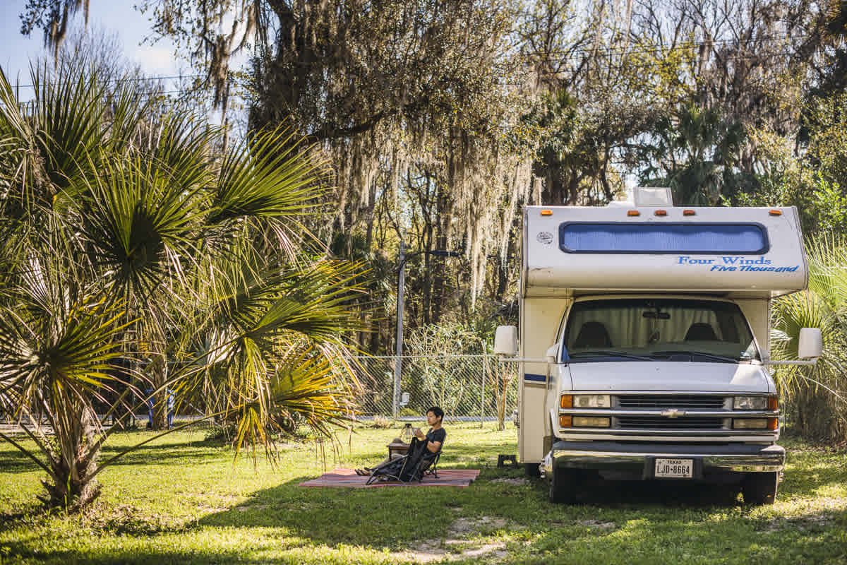 We loved the shade at the campsite