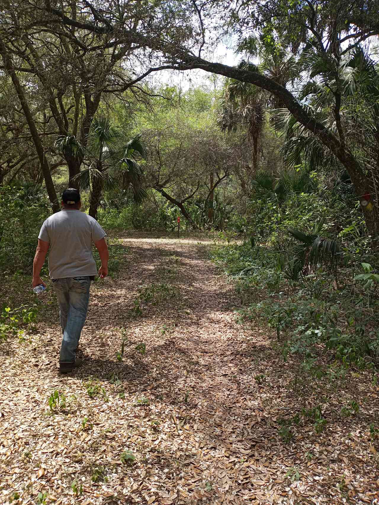 Part of the miles of trails next to the campsites