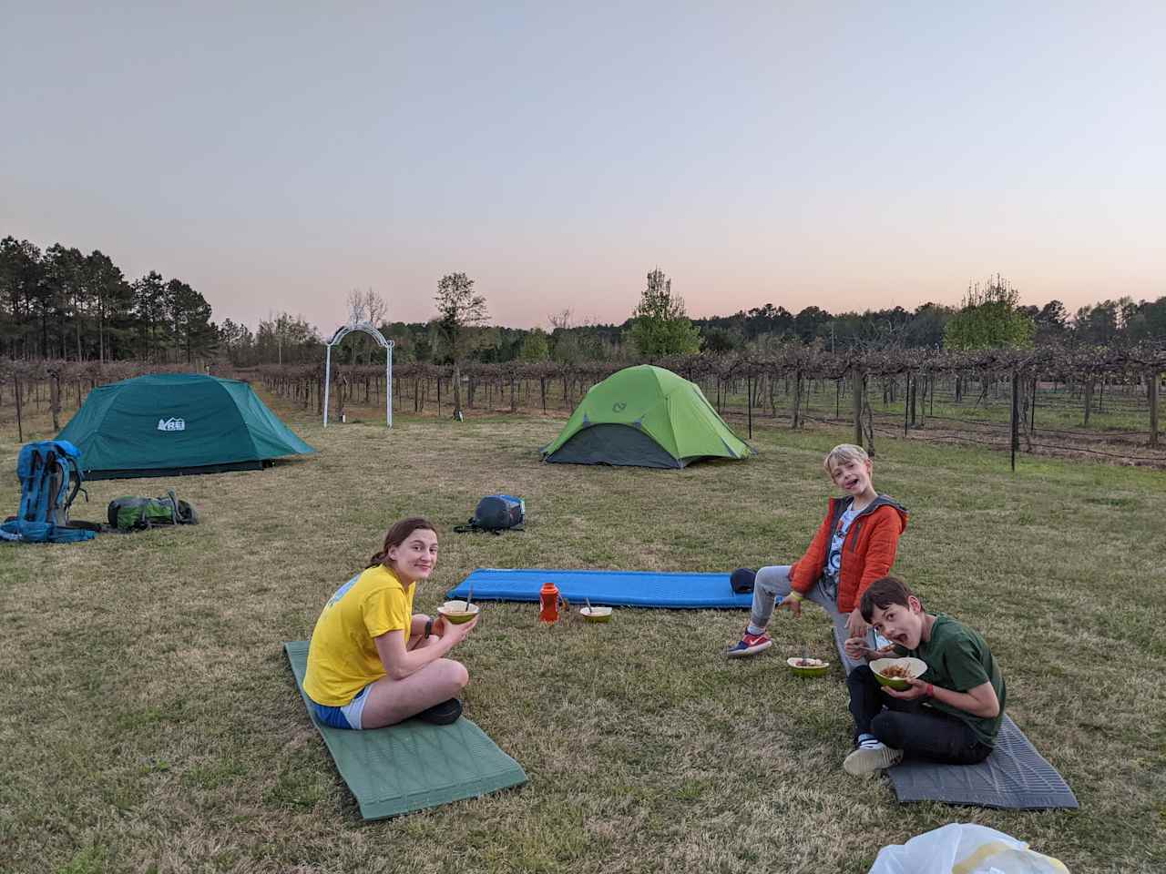 Camping in the Heart of the Winery