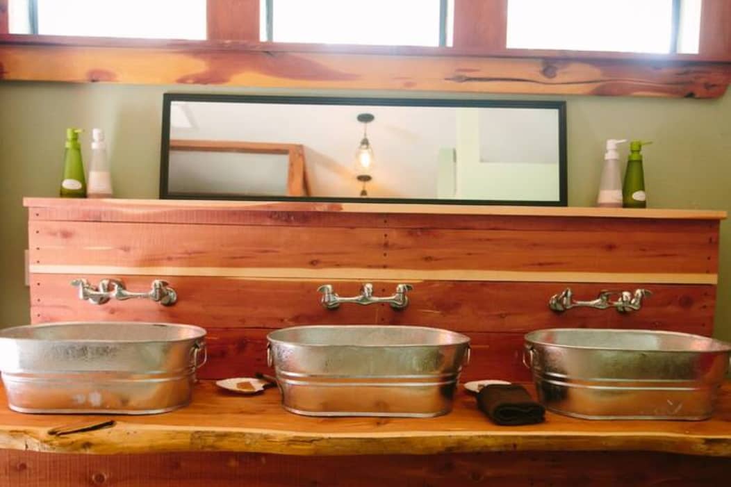 Our updated and temperature-controlled bathhouse. 