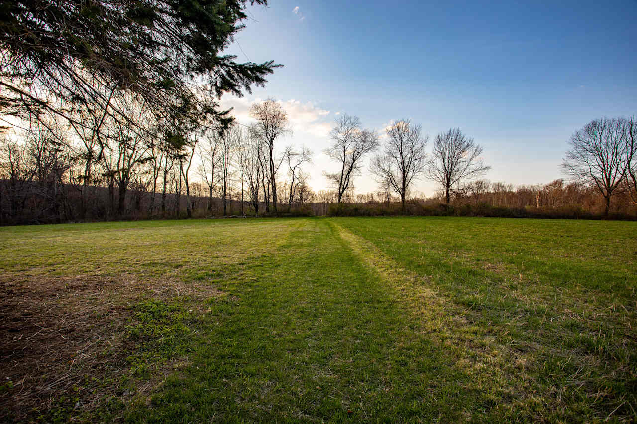 Path leading toward the campsites